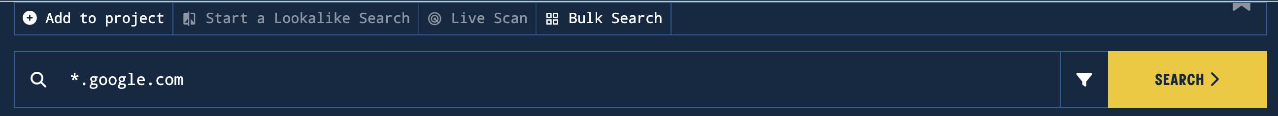 Search Tabs